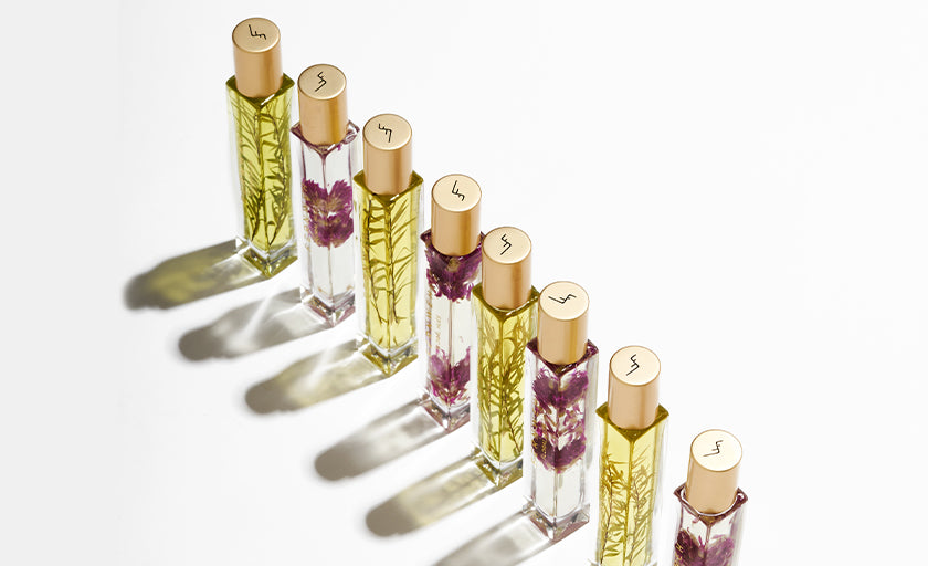 Vintage Bloom Collection offers contemporary roll-on attars with rich floral and earthy infusions.